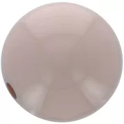 Taupe - Perle en résine opaque 14 mm - Taupe x1 Perle en résine opaque 14 mm - Taupe x1