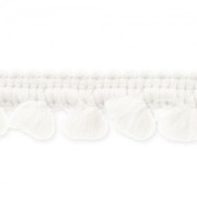 Galon mini pompons 11 mm Blanc x1m|raw }}