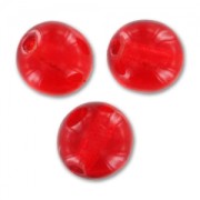 Perles en verre tchèque rondes  6 mm Light Siam x25