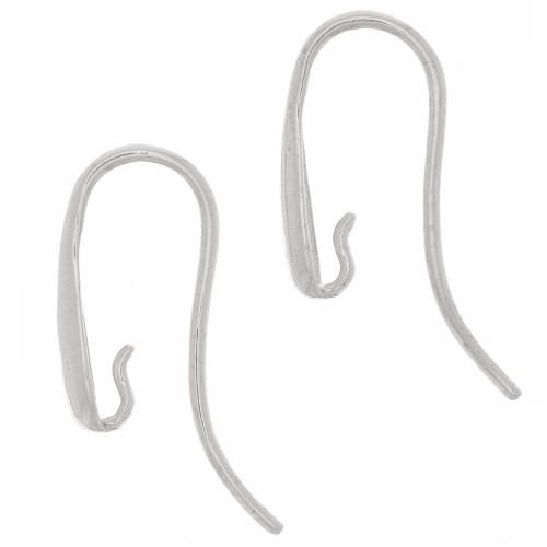 Crochets d'oreilles design 18 mm - Argent 925 x2