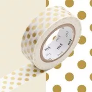 Masking Tape 15 mm Dot Gold x10m