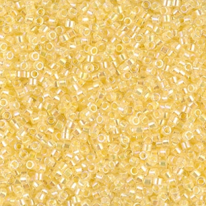 Miyuki Delica 11/0 DB0053 - Light Yellow Lined Crystal AB x8g