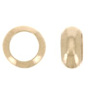 Perle rondelle gros trou - Disque plat - 5x2 mm - Gold filled (or laminé)  x1|raw }}