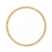 Anneau fermé diamanté 15 mm - Gold filled (or laminé)  x1