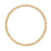 Anneau fermé diamanté 17 mm - Gold filled (or laminé)  x1