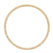 Anneau fermé diamanté 17.5 mm - Gold filled (or laminé)  x1