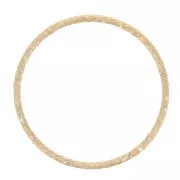 Anneau fermé diamanté 17.5 mm - Gold filled (or laminé)  x1