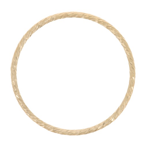 Anneau fermé diamanté 17.5 mm - Gold filled (or laminé)  x1