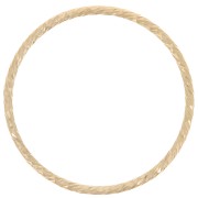 Anneau fermé diamanté 19 mm - Gold filled (or laminé)  x1