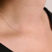 Tour de cou réglable maille Forçat 1.1 mm - Argent 925 x55cm