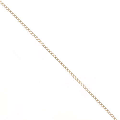 Chaîne maille Forçat striée 1.75 mm - Gold filled (or laminé)  x50cm