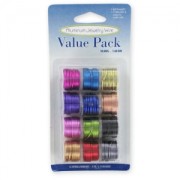 Assortiment de 12 bobines de fil aluminium 1 mm|raw }}