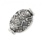 Olive Plate 14x9 mm argenté vieilli x1|raw }}