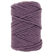 Bobine de cordon en coton pour macramé 5 mm - Lavande x50m