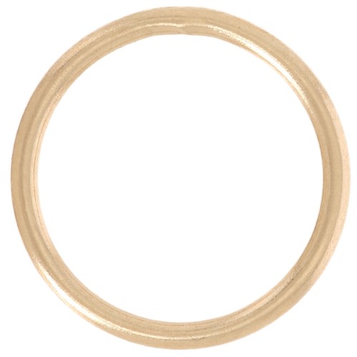 Anneau rond fermé 12 mm - Gold filled (or laminé)  x1