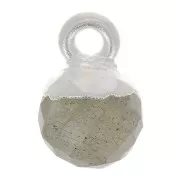 Breloque boule facettée 6 mm - pierre gemme - Argent 925 - Labradorite x1