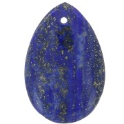 Pendentif poire 30x20 mm en pierre gemme - Lapis lazuli x1|raw }}