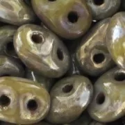 SuperDuo 2,5x5 mm Opaque Grey Picasso x10g