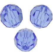 Perles rondes facettées Preciosa - Round Bead 6 mm - Sapphire x6|raw }}