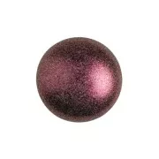 Cabochon rond en verre par Puca® 14 mm - Dark Violet Metallic Mat x1