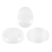 Perles en verre Samos® par Puca® 7x5 mm - Crystal Mat x10g