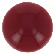 Cabochon rond 14 mm en résine opaque - Bordeaux x1