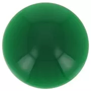 Cabochon rond 14 mm en résine opaque - Vert emeraude x1
