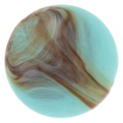 Cabochon en résine opaque 14 mm - Turquoise marbré x1|raw }}