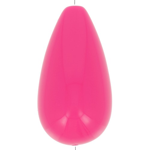 Perle poire en résine 26x14 mm - Rose fuchsia x1