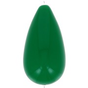 Perle poire en résine 26x14 mm - Vert sapin x1