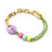 Fermoir mousqueton de sécurité 21 mm - Doré x1