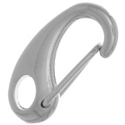 Fermoir mousqueton 21 mm - Rhodié x1