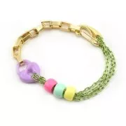 Fermoir mousqueton 21 mm - Rhodié x1