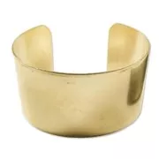 Bracelet jonc plat en laiton brut 37 mm x1