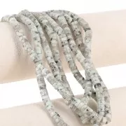 Perles Heishi rondelles en pierre gemme teintée 6x3 mm - Jaspe Tianshan x38cm