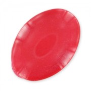 Cabochon pailleté 25x18 mm Rouge x1|raw }}
