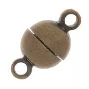 Fermoir boule aimanté 6 mm - Bronze x1