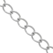 Chaîne maille Rombo 6x4 mm en Acier inoxydable x1m