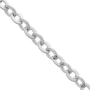 Chaîne maille Forçat 4x3 mm en Acier inoxydable x98cm