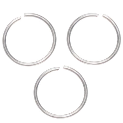 Anneaux ouverts  10x1 mm en Acier inox x25