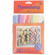 Assortiment 36 échevettes - Fils coton pour bracelet brésilien & broderie - Pastel|raw }}