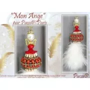 Perles en verre Piros® par Puca® 2x5 mm - Opaque White New Picasso x10g