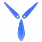 Dagues en verre 5x16 mm Dark Aquamarine Opal x50