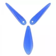 Dagues en verre 5x16 mm Dark Aquamarine Opal x50