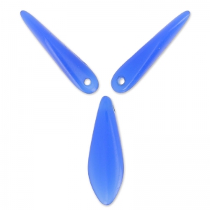 Dagues en verre 5x16 mm Dark Aquamarine Opal x50