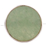 Perle ronde facettée 9 mm en pierre gemme - Argent 925 - Aventurine x1