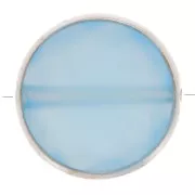 Perle ronde facettée 9 mm en pierre gemme teintée - Argent 925 - Onyx bleu x1