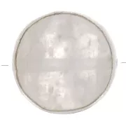 Perle ronde facettée 9 mm en pierre gemme - Argent 925 - Pierre de lune x1