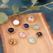 Perle ronde facettée 9 mm en pierre gemme - Argent 925 - Malachite x1