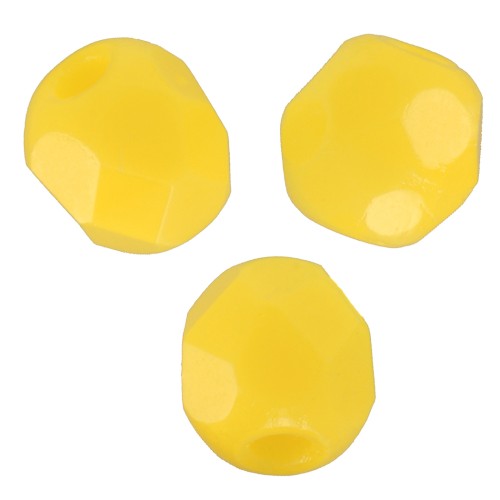 Facettes 3 mm - Opaque Yellow x50